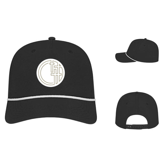 Athletic Rope Cap with Embroidered Emblem